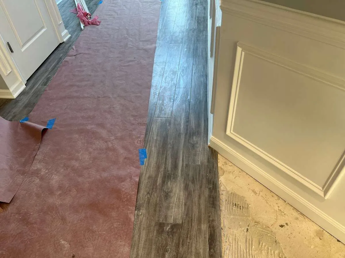 Completed marble shower restoration in Massanetta Springs